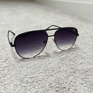 QUAY X Desi High Key Black Fade Sunglasses